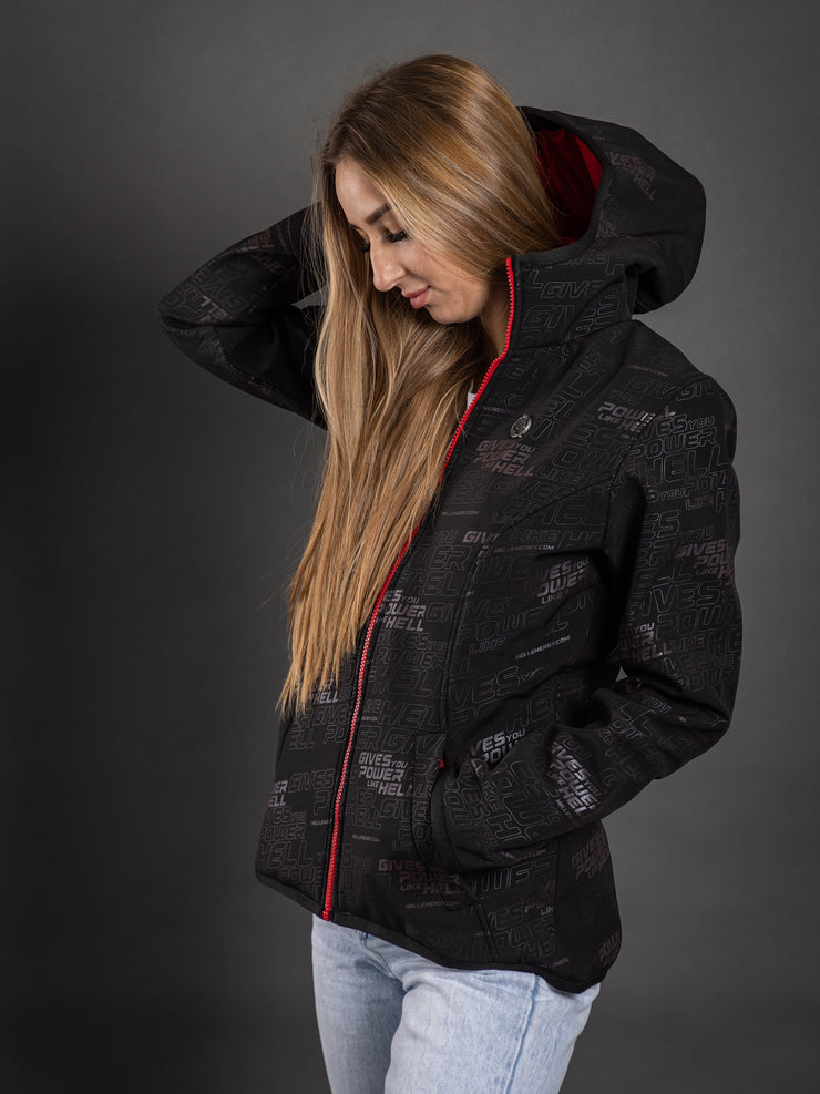 Softshell kabát,mintás női - HELL Energy Store