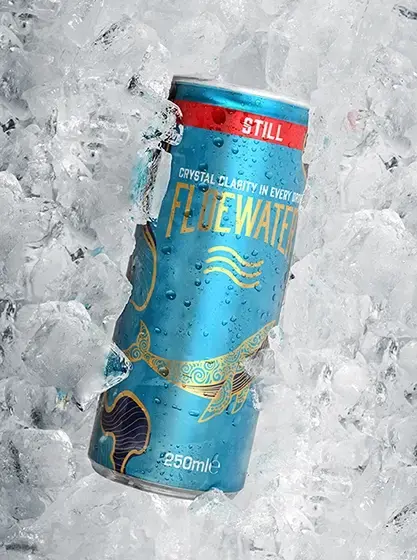 FloeWater duplán-szűrt szénsavmentes ivóvíz, 250 ml tálca