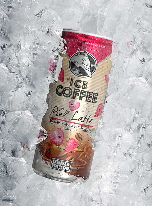 HELL ICE COFFEE Pink Latte tálca