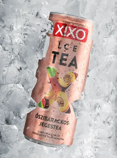 Őszibarackos fekete tea tálca